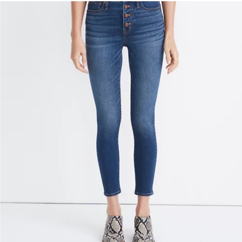 Madewell Women's Button Front 9’ High rise Skinny Jeans | Sz 30